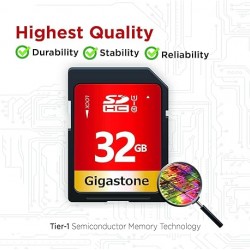 Gigastone 32GB SD Card UHS-I U1 Class 10 SDHC Memory Card